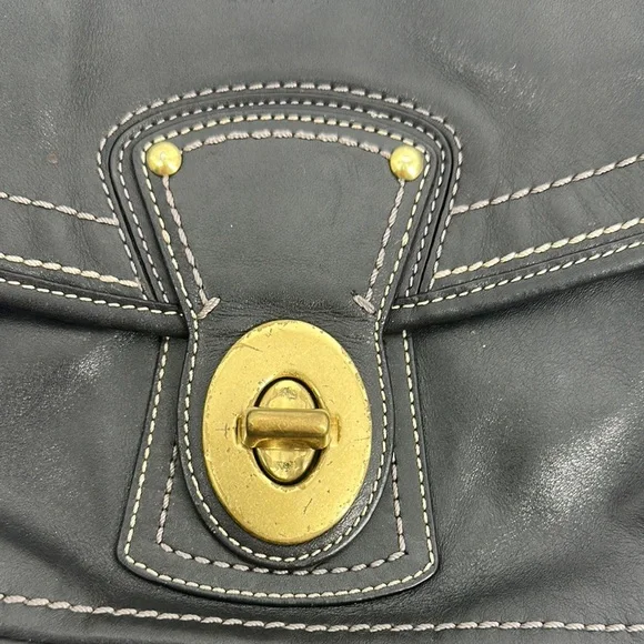 Coach 65th Anniversary Black Leather Shoulder Bag - Picture 2 of 11